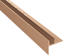 Mexen Line-B spádový profil pro sklo 120 cm vlevo, kartáčovaná měď - 186504120L