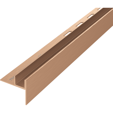 Mexen Line-B lišty spádové pro sklo 120 cm pravá, kartáčovaná měď - 186504120R