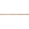 Mexen Line-B spádový profil pro sklo 120 cm vlevo, kartáčovaná měď - 186504120L