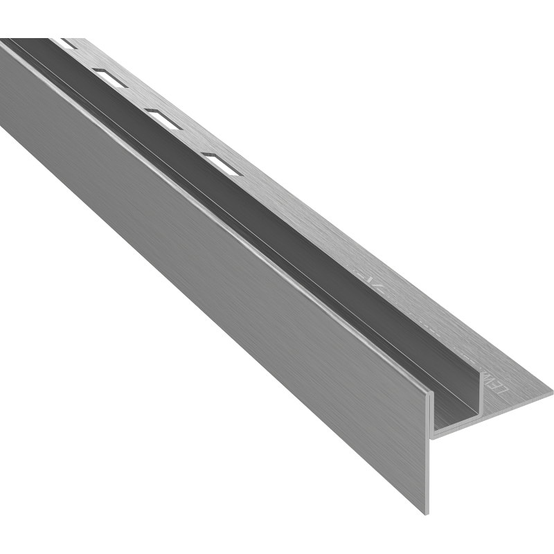 Mexen Line-B lišta spádová ke sklu 120 cm levá, kartáčovaný gun gray - 186604120L