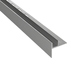 Mexen Line-B lišta spádová ke sklu 120 cm levá, kartáčovaný gun gray - 186604120L