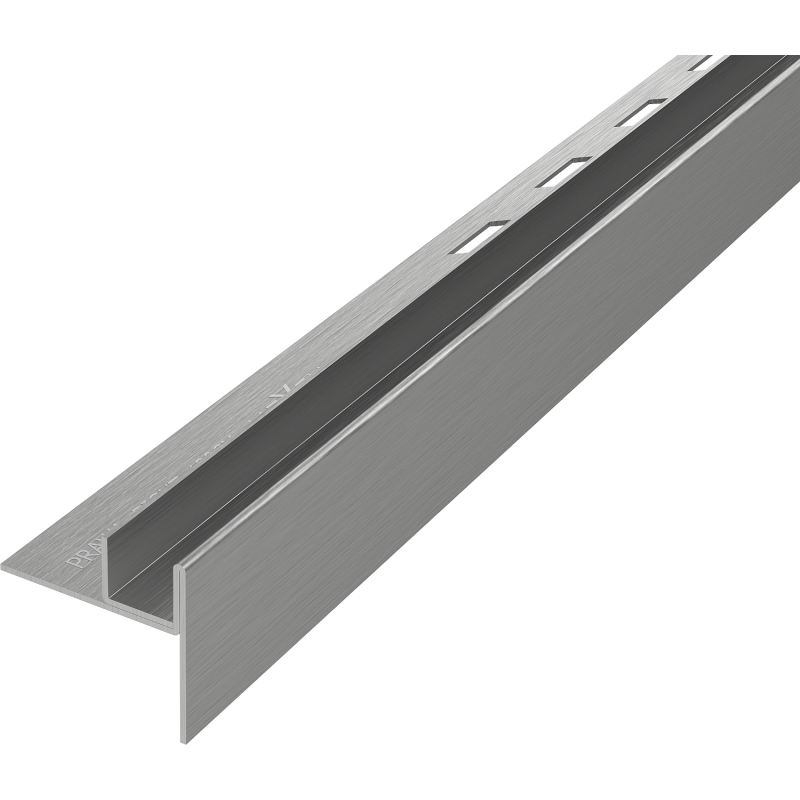 Mexen Line-B lišty skloněné pro sklo 120 cm pravé, gun gray kartáčovaný - 186604120R
