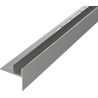 Mexen Line-B lišty skloněné pro sklo 120 cm pravé, gun gray kartáčovaný - 186604120R