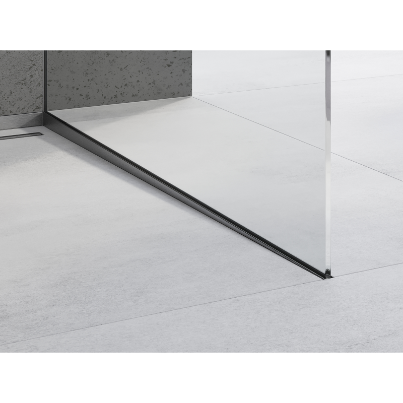 Mexen Line-B lišty skloněné pro sklo 120 cm pravé, gun gray kartáčovaný - 186604120R