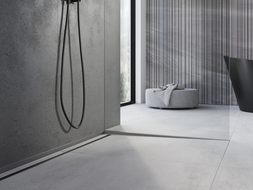 Mexen Line-B prahová lišta ke sklu 180 cm pravá, kartáčovaná gun gray - 186604180R