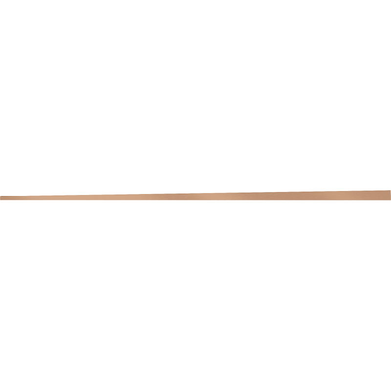 Mexen Line-B podlahová spádová lišta 120 cm levá, kartáčovaná měď - 186501120L