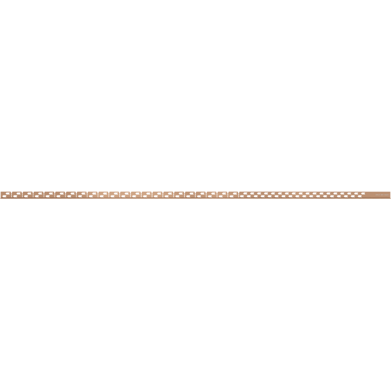 Mexen Line-B podlahová spádová lišta 180 cm levá, kartáčovaná měď - 186501180L