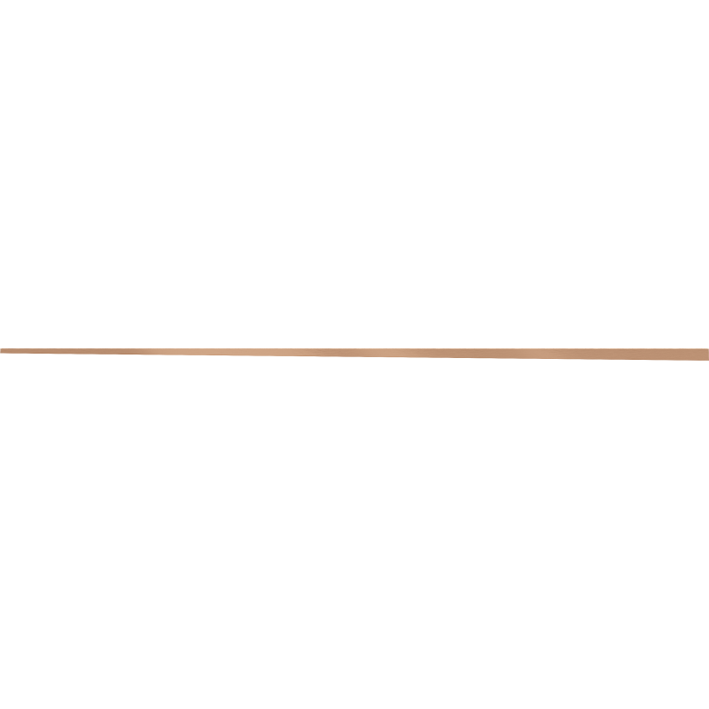 Mexen Line-B podlahová spádová lišta 180 cm levá, kartáčovaná měď - 186501180L