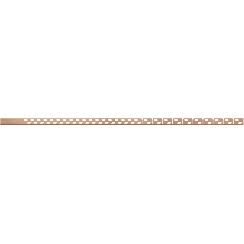 Mexen Line-B podlahová spádová lišta 120 cm pravá, kartáčovaná měď - 186501120R