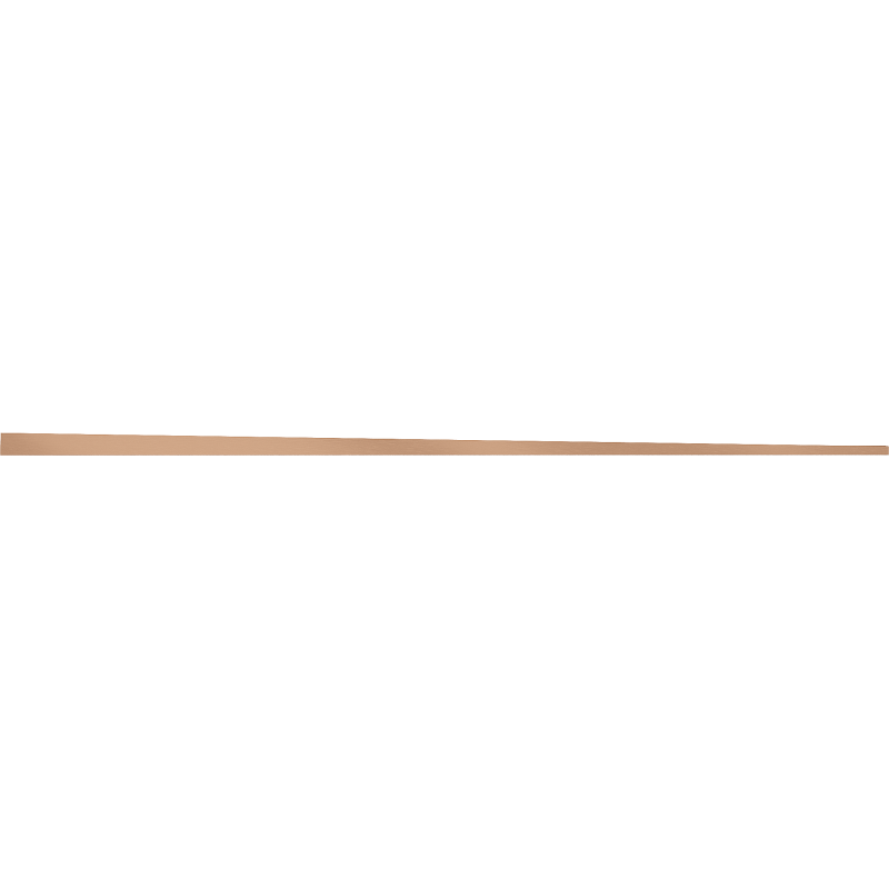 Mexen Line-B podlahová spádová lišta 120 cm pravá, kartáčovaná měď - 186501120R