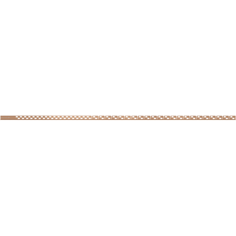 Mexen Line-B podlahová spádová lišta 180 cm pravá, kartáčovaná měď - 186501180R