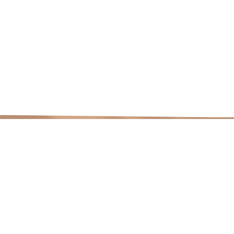 Mexen Line-B podlahová spádová lišta 180 cm pravá, kartáčovaná měď - 186501180R