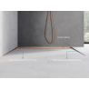 Mexen Line-B lišty spádové přisazené 120 cm levá, měď kartáčovaná - 186502120L