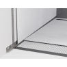 Mexen Line-B stěnová okapová lišta 120 cm levá, kartáčovaná gun gray - 186602120L