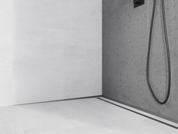 Mexen Line-B stěnová okapová lišta 120 cm levá, kartáčovaná gun gray - 186602120L