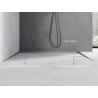 Mexen Line-B stěnová okapová lišta 120 cm levá, kartáčovaná gun gray - 186602120L