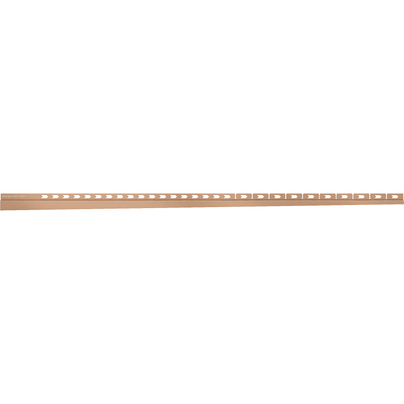 Mexen Line-B koncová lišta na zeď 120 cm pravá, kartáčovaná měď - 186502120R