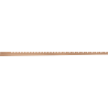 Mexen Line-B koncová lišta na zeď 120 cm pravá, kartáčovaná měď - 186502120R
