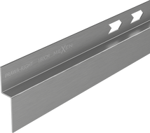 Mexen Line-B odkapávací lišta na stěnu 180 cm pravá, kartáčovaná gun gray - 186602180R