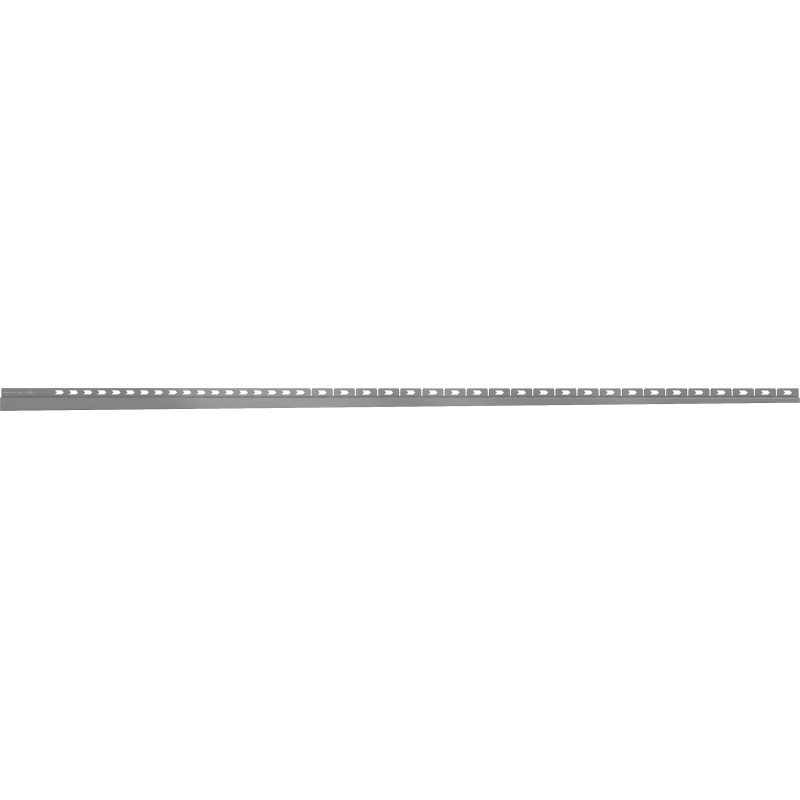 Mexen Line-B odkapávací lišta na stěnu 180 cm pravá, kartáčovaná gun gray - 186602180R