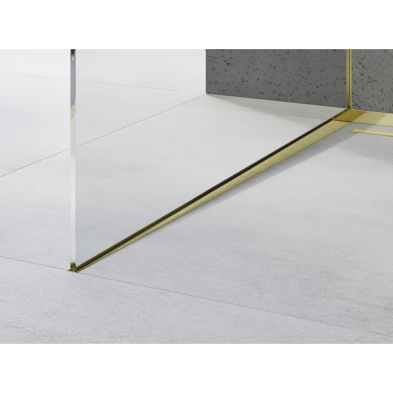 Mexen Line-B lišty skloněná pro sklo 120 cm levá, zlatá - 185004120L
