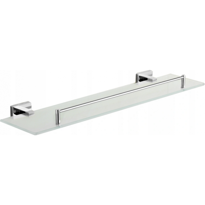 Mexen Arno závěsná skleněná police, chrom - 7020737-00