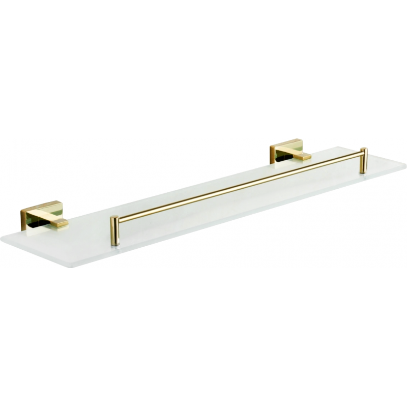 Mexen Arno závěsná skleněná polička, zlatá - 7020737-50