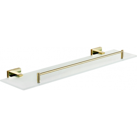 Mexen Arno závěsná skleněná polička, zlatá - 7020737-50