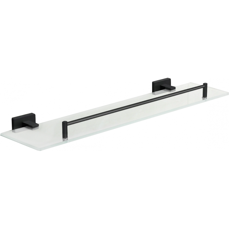 Mexen Arno závěsná skleněná polička, černá - 7020737-70