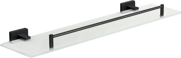 Mexen Arno závěsná skleněná polička, černá - 7020737-70