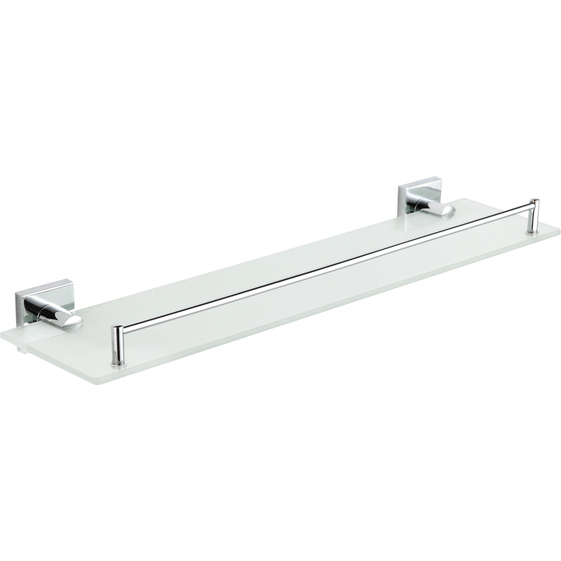 Mexen Rufo závěsná skleněná polička, chrom - 7050937-00