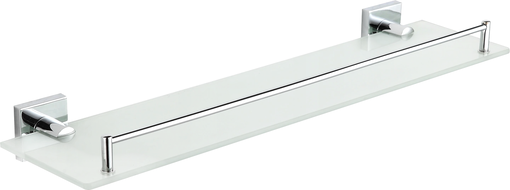 Mexen Rufo závěsná skleněná polička, chrom - 7050937-00