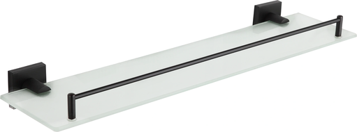 Mexen Rufo závěsná skleněná polička, černá - 7050937-70