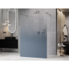 Mexen Kioto volně stojící sprchová stěna 150 x 200 cm, modrá ombre 8 mm, gun metal - 800-150-002-95-46
