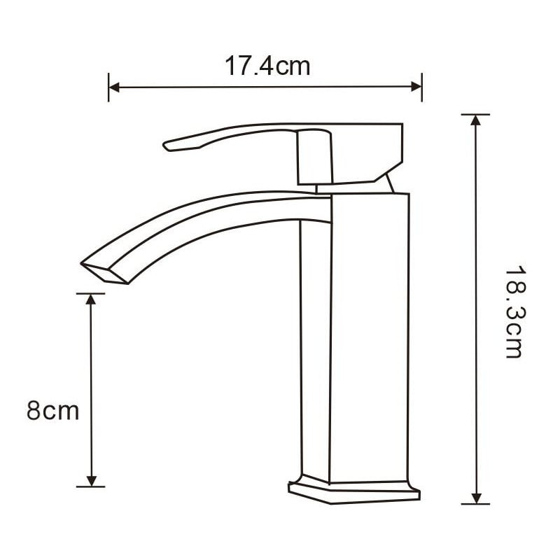 Mexen Libra baterie umyvadlová, černá - 745100-70