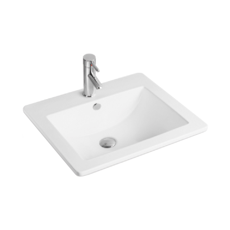 Mexen Lora umyvadlo zapuštěné do desky 53 x 46 cm, bílá - 25365300