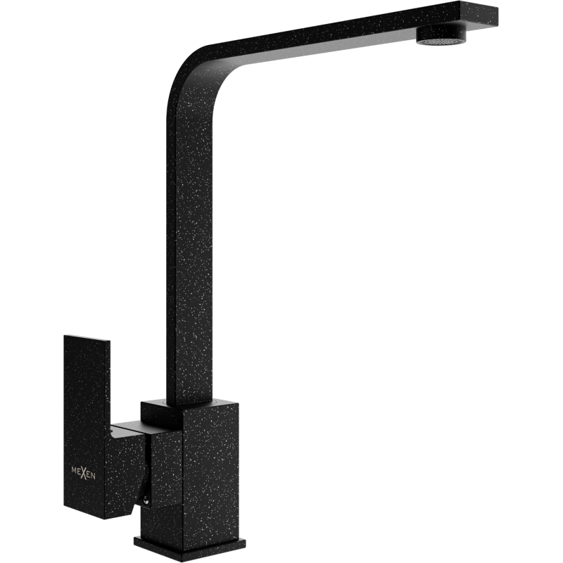 Mexen Rita kuchyňská baterie, černá s tečkami - 670300-76