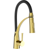 Mexen Aster kuchyňská baterie, zlatá/černá - 73450-57