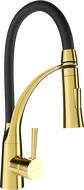 Mexen Aster kuchyňská baterie, zlatá/černá - 73450-57