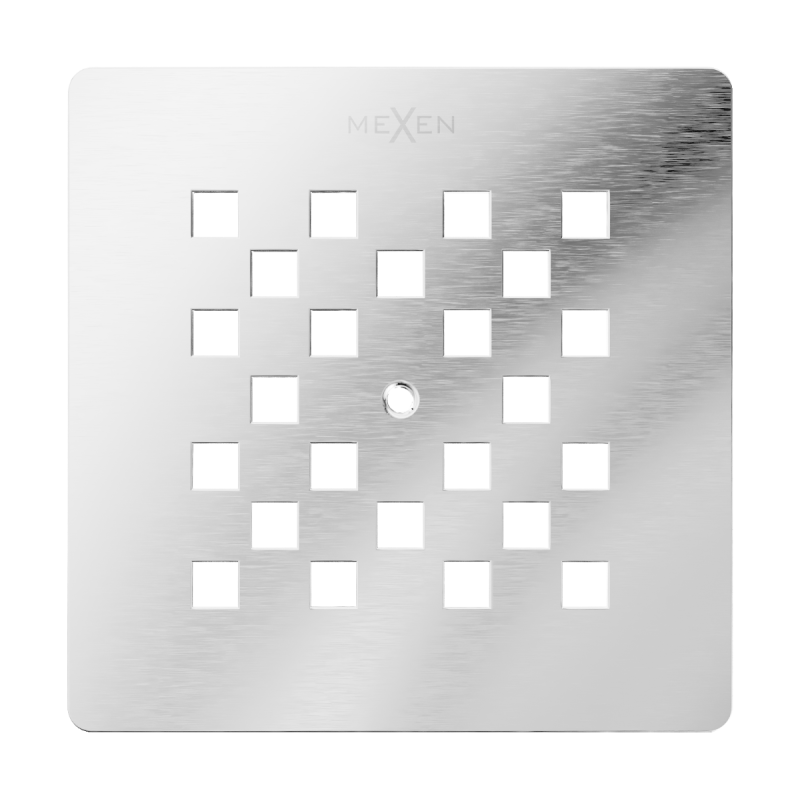 Mexen Stone+ kryt pro sprchovou vaničku, inox - 44910001