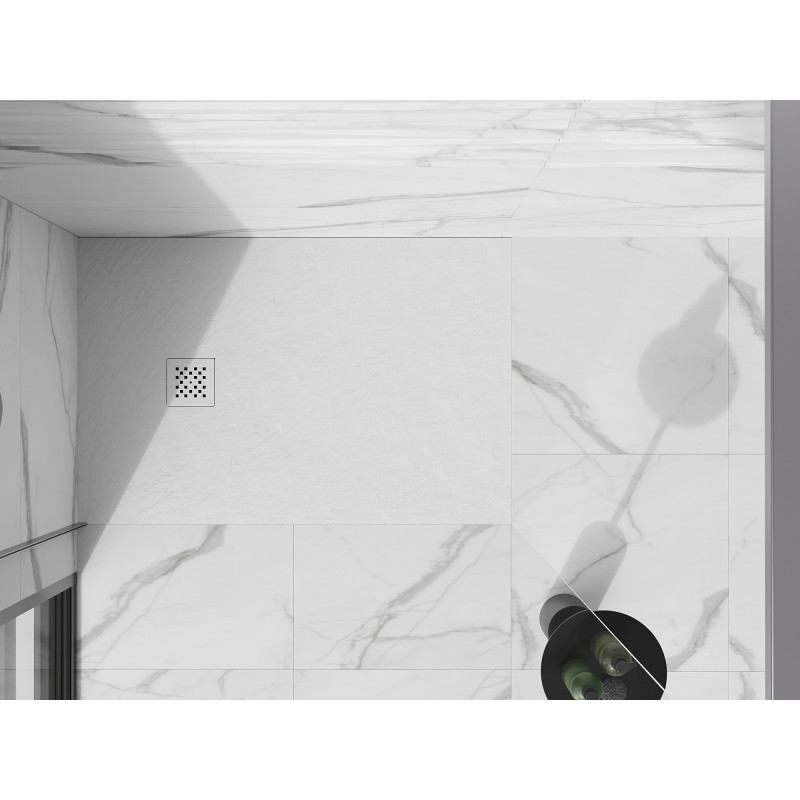 Mexen Stone+ kryt brodziku, bílá - 44910020