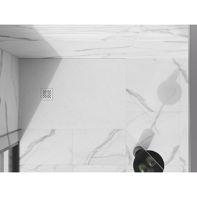 Mexen Stone+ kryt pro sprchovou vaničku, bílá - 44910020