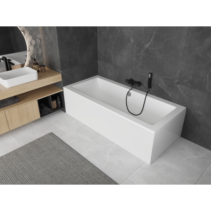Mexen Cube obdélníková vana 170 x 75 cm s krytem, bílá - 55051707500X