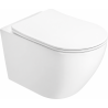 Mexen Lena 2.0 WC mísa Rimless Tornado se zpomalujícím slim prkénkem, duroplast, bílý lesk - 3022L4000T
