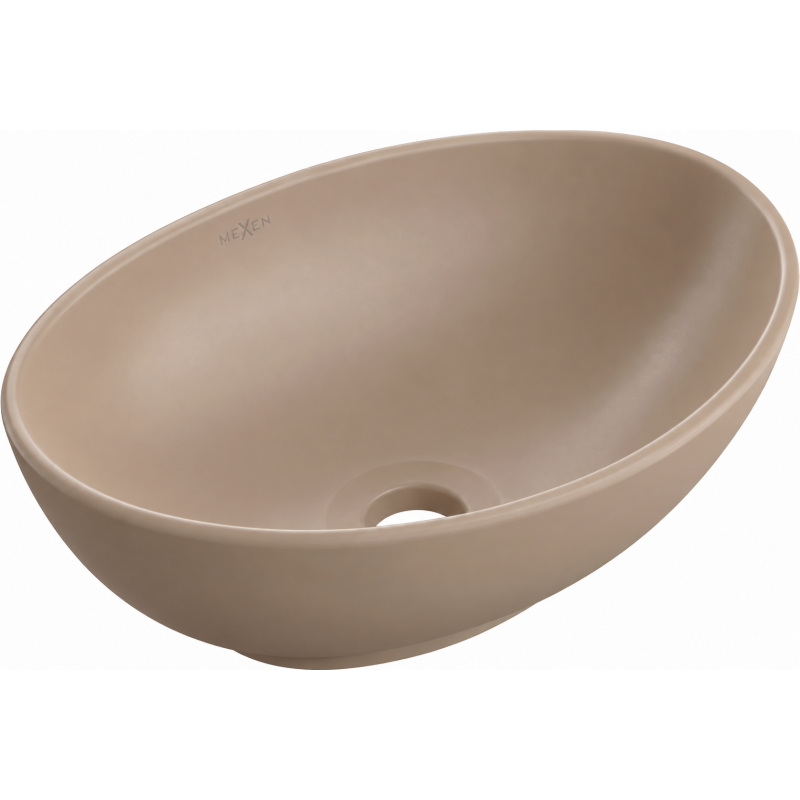 Mexen Elza umyvadlo na desku 40 x 33 cm, cappuccino mat - 21014064