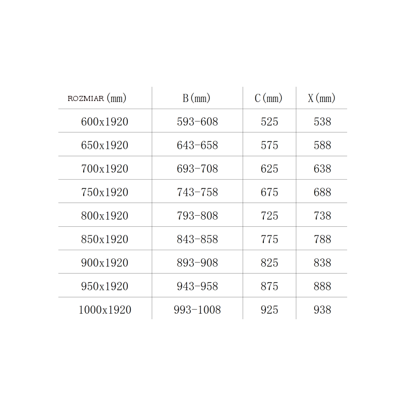 Mexen Pretoria sprchové dveře 80 cm, transparentní, chrom - 852-080-000-01-00