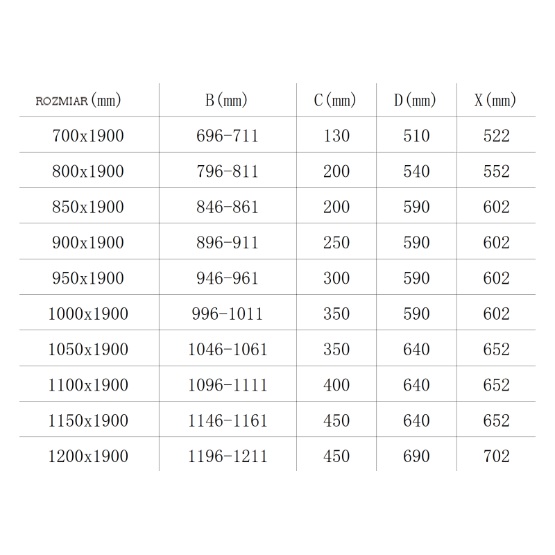Mexen Roma sprchové dveře otevírací 90 cm, transparentní, chrom - 854-090-000-01-00