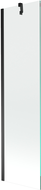 Mexen Next vanová zástěna 1křídlová 50 x 150 cm, transparentní, černá - 895-050-000-00-00-70