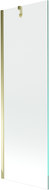Mexen Next paravan na vanu 1-křídlový 60 x 150 cm, transparentní, zlatý - 895-060-000-00-00-50