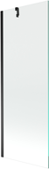 Mexen Next vanová zástěna 1-křídlová 70 x 150 cm, transparentní, černá - 895-070-000-00-00-70